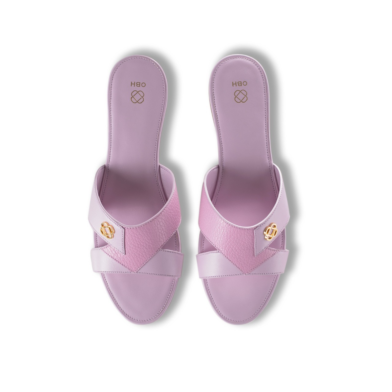 Buy OBH Ladies Sandal 5 Model Lilac Color Online in UAE | OBH Collection