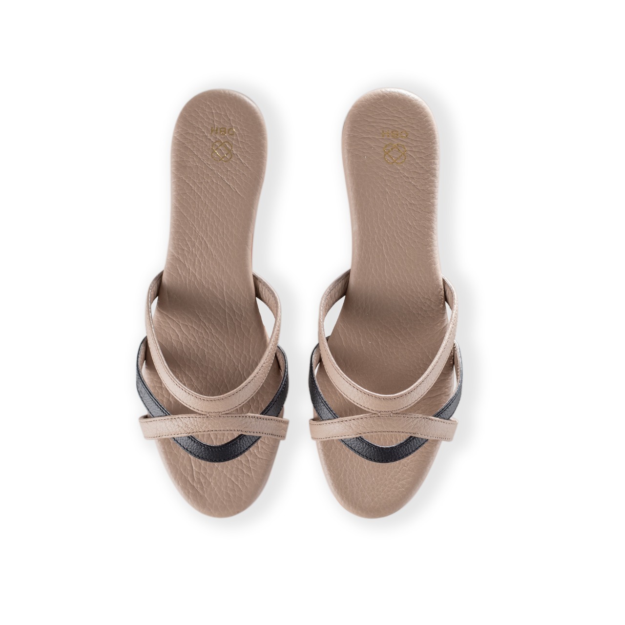 Buy OBH Ladies Sandal 2 Model Black/Beige Color Online in UAE | OBH ...