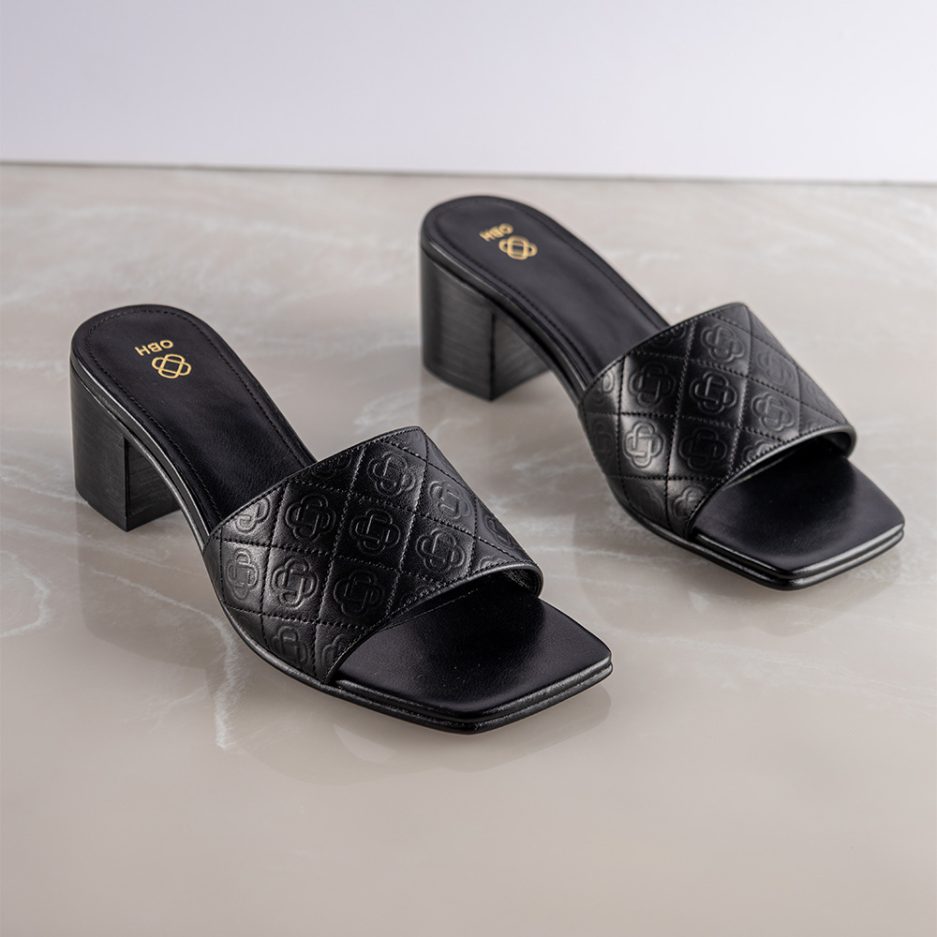Buy OBH Ladies Sandal With Heels Model 2 Black Color Online in UAE ...