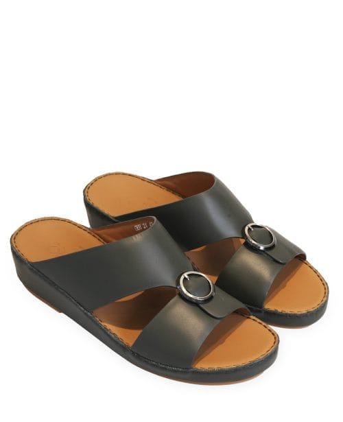 صندل رجالي OBH موديل 24 نعال إماراتي باللون الزيتوني