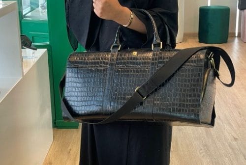 OBH Travel Bag Black Croc