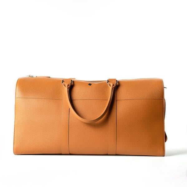 Travel Bag Tan Color Genuine Leather