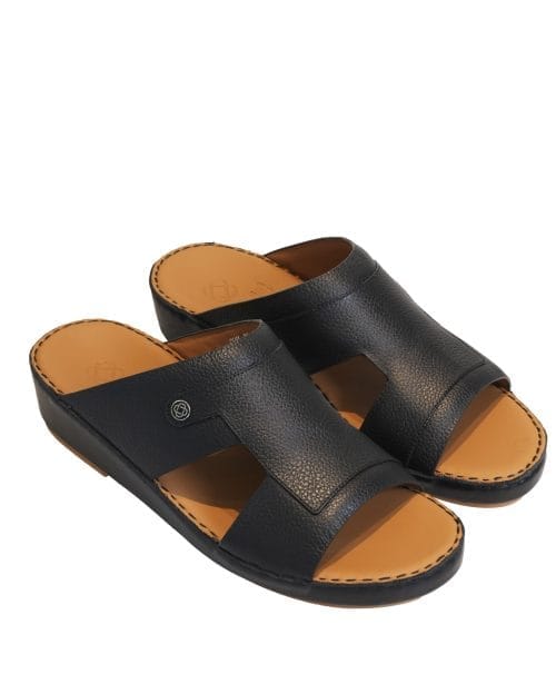 صندل رجالي OBH موديل 32 نعال إماراتي باللون الأسود