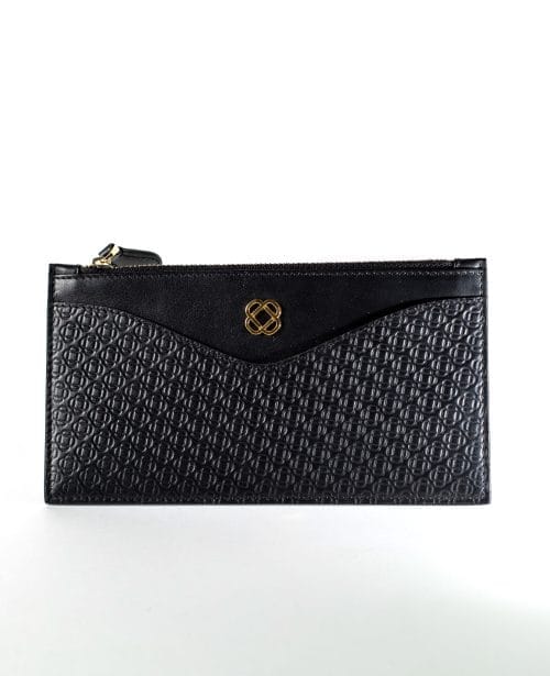 Ladies Long Wallet With Card Holder Black Color