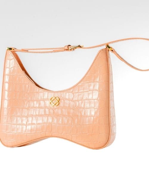 Ladies' handbag model 8 pink croc