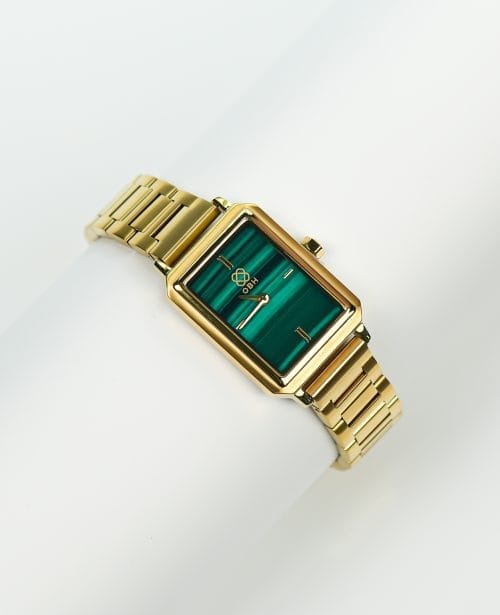 OBH Ladies Watch Stainless Steel Gold and Green