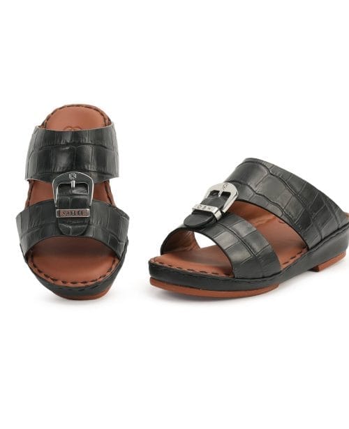 OBH Kids Sandal Model K01 Black Croc Color