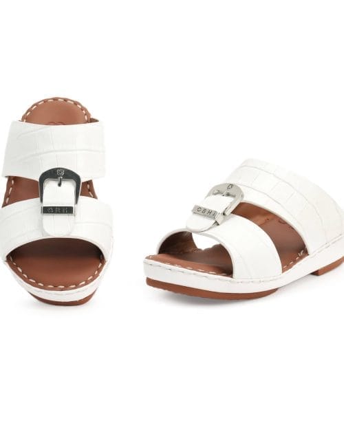 OBH Kids Sandal Model K01 White Croc Color