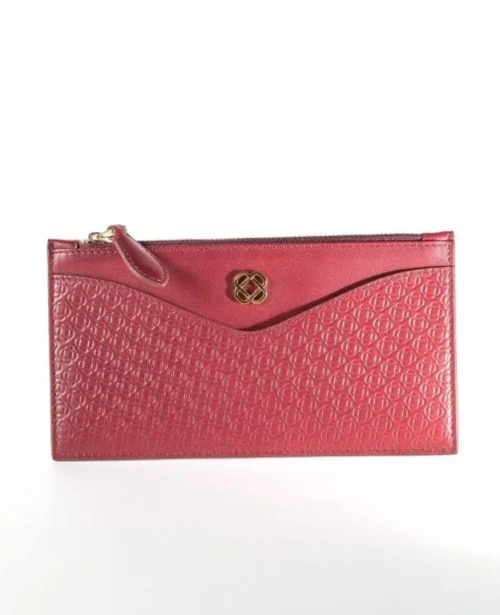 Ladies Long Wallet With Card Holder Maroon Color