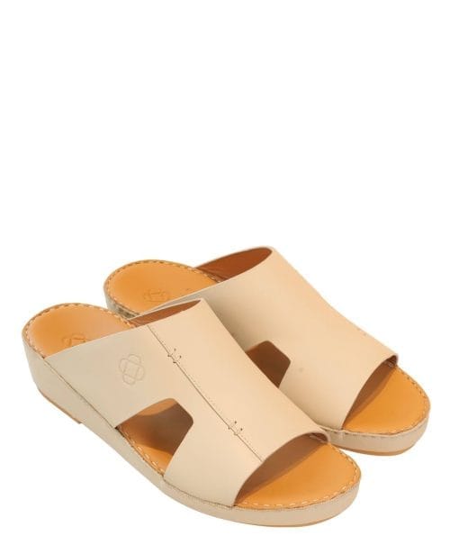 صنادل رجالية OBH SP 1 موديل جلد ناعم بلون البيج