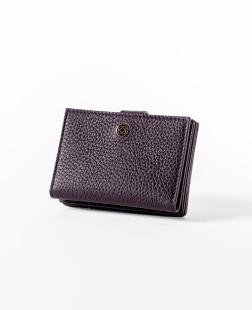 Wallet Model 11 Accordian Style Card Holder Aubergine